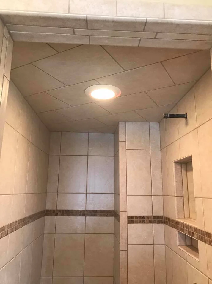 Metro Remodling Southwestern Tile W: Belt Inlay Shower Update