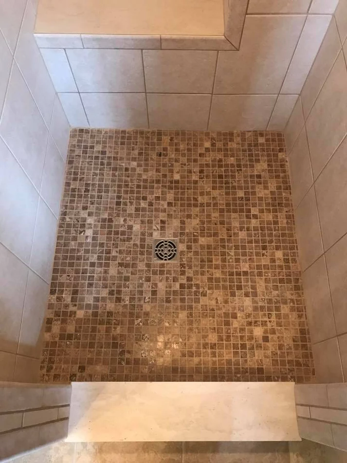 Metro Remodling Southwestern Tile W: Belt Inlay Shower Update3