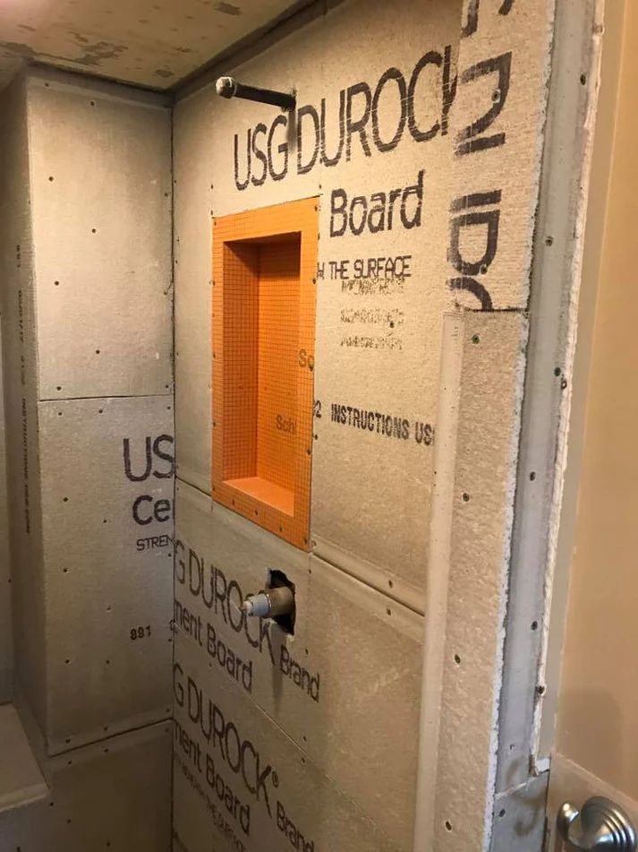 Metro Remodling Southwestern Tile W: Belt Inlay Shower Update8