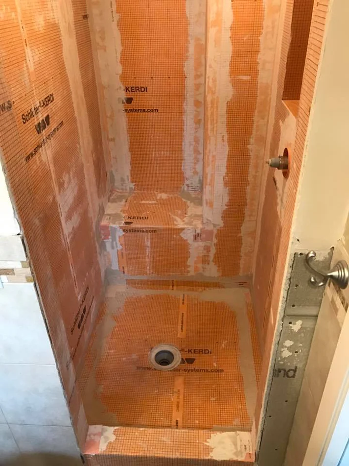 Metro Remodling Southwestern Tile W: Belt Inlay Shower Update9