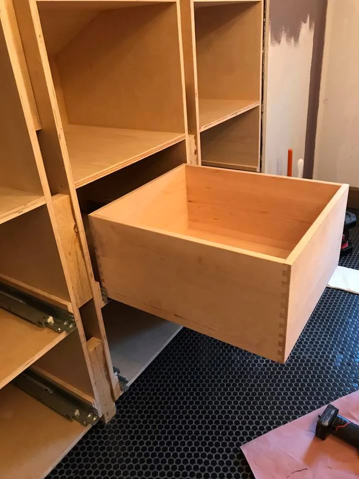 Metro Remodling Unique Wood Wall & Ceiling Shower & Tub Combo W: Custom Storage13
