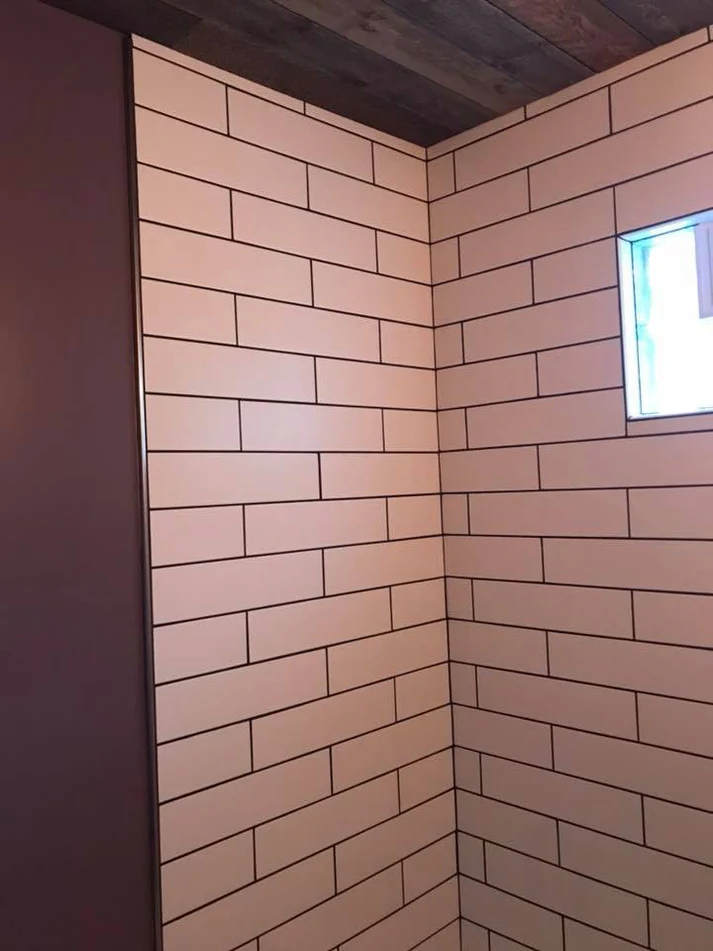 Metro Remodling Unique Wood Wall & Ceiling Shower & Tub Combo W: Custom Storage15